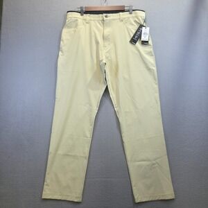 Burnside Men's Beige Stretch UV Protection Nylon‎ Blend Khaki Pants Size 36x30